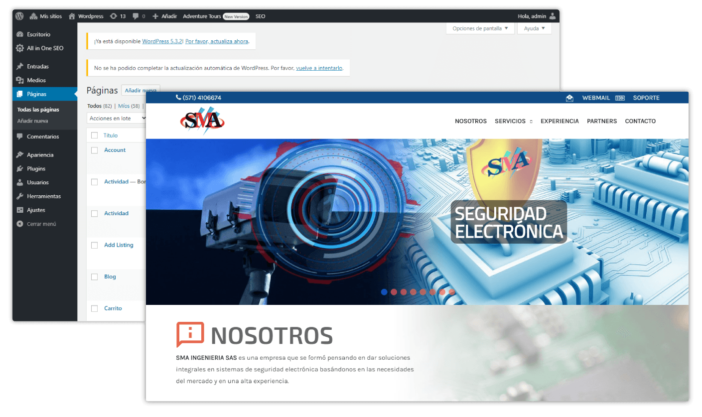 Diseño de sitios web administrables